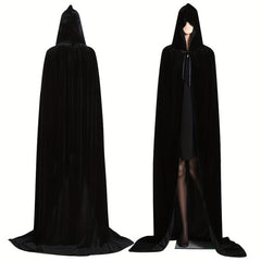 Unisex Vampires Hooded Cloak Red Dracula Cap Halloween Costume