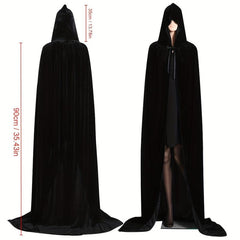 Unisex Vampires Hooded Cloak Red Dracula Cap Halloween Costume