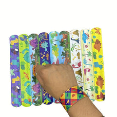 10pcs Dinosaur Slap Bracelets Children's Party Gift Dinosaur Toys