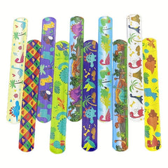 10pcs Dinosaur Slap Bracelets Children's Party Gift Dinosaur Toys