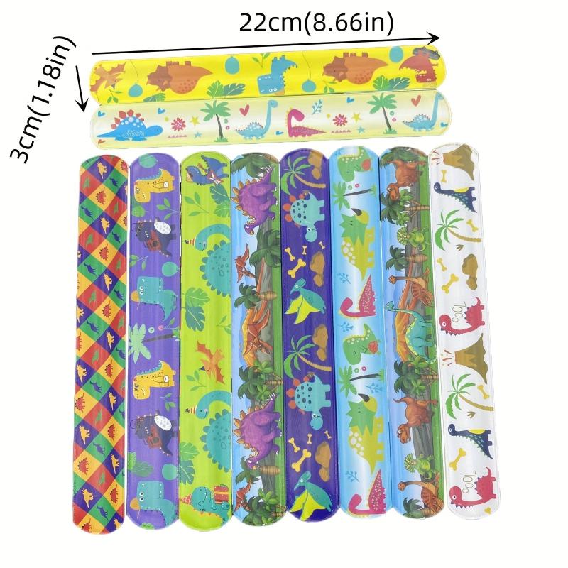 10pcs Dinosaur Slap Bracelets Children's Party Gift Dinosaur Toys