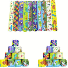 10pcs Dinosaur Slap Bracelets Children's Party Gift Dinosaur Toys