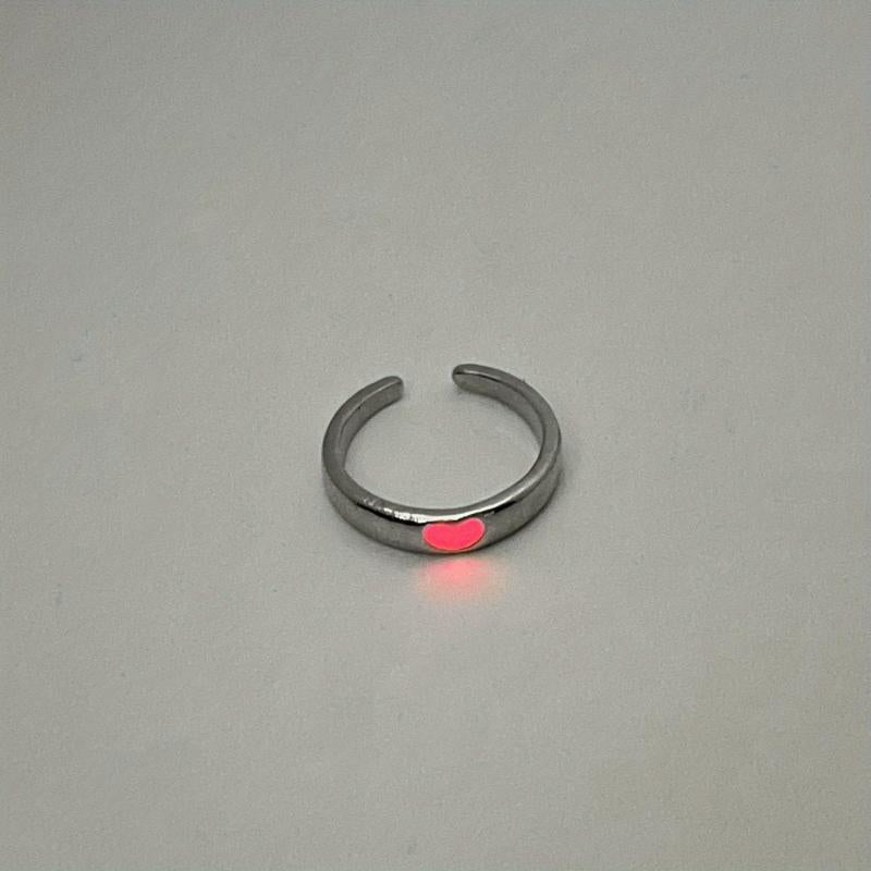Luminous Ring Open Couple Ring