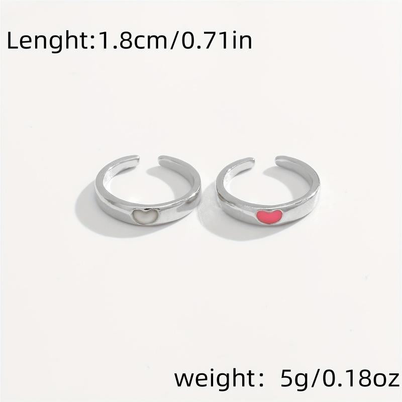 Luminous Ring Open Couple Ring
