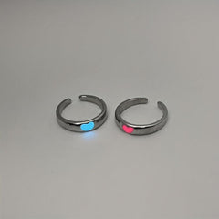 Luminous Ring Open Couple Ring