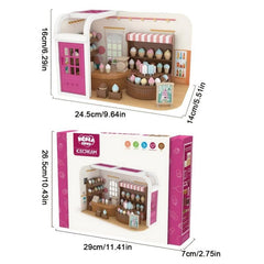 Ice Cream Shop Pretend Indoor Toy Set for Kids