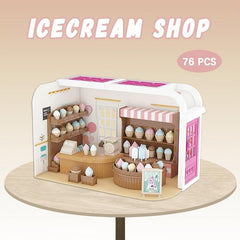 Ice Cream Shop Pretend Indoor Toy Set for Kids
