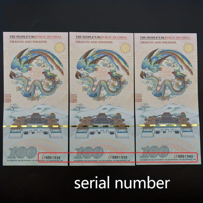 100 Dollars Dragon Paper Money Divine Deer Auspicious Notes