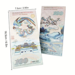 100 Dollars Dragon Paper Money Divine Deer Auspicious Notes