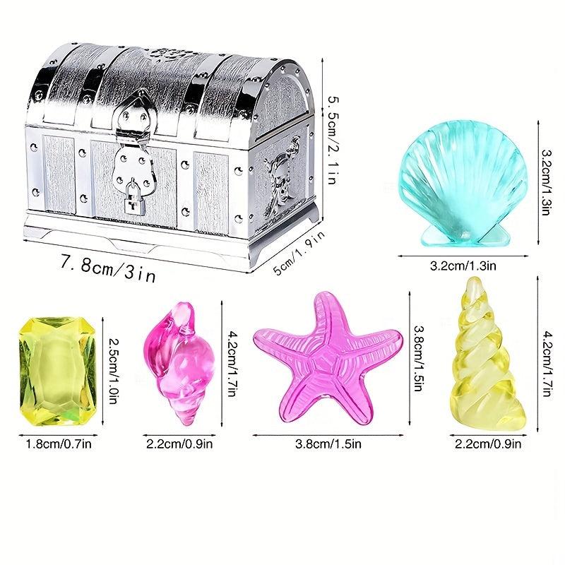 20pcs Diving Gem Pool Toys Sinking Treasures Chest Set Pirate Underwater Games