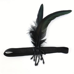 3pcs Roman Feather Headband Vintage Party Headwear