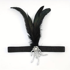 3pcs Roman Feather Headband Vintage Party Headwear