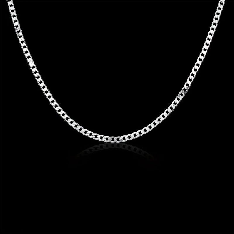 4mm European American 1 1 Side Flat Necklace Body