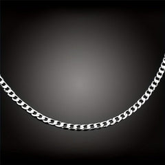 4mm European American 1 1 Side Flat Necklace Body