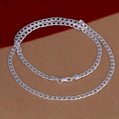 4mm European American 1 1 Side Flat Necklace Body