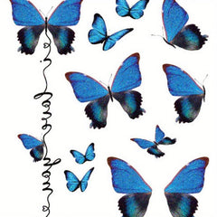 Butterfly Wings Glitter Tattoo Stickers Waterproof Eye Makeup