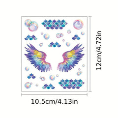 Butterfly Wings Glitter Tattoo Stickers Waterproof Eye Makeup