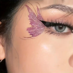 Butterfly Wings Glitter Tattoo Stickers Waterproof Eye Makeup