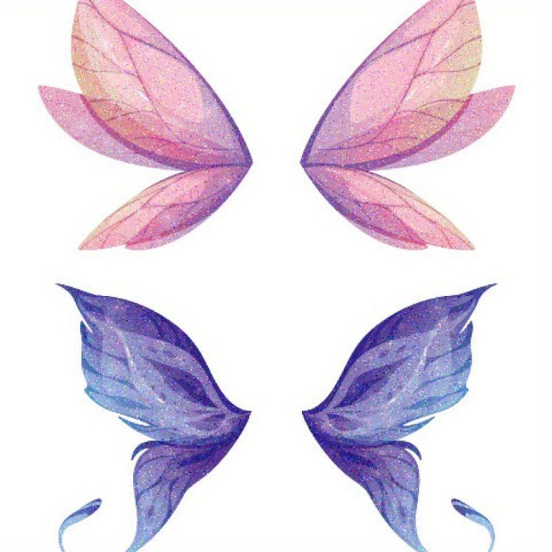 Butterfly Wings Glitter Tattoo Stickers Waterproof Eye Makeup