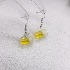 Resin Beer Earrings for Party