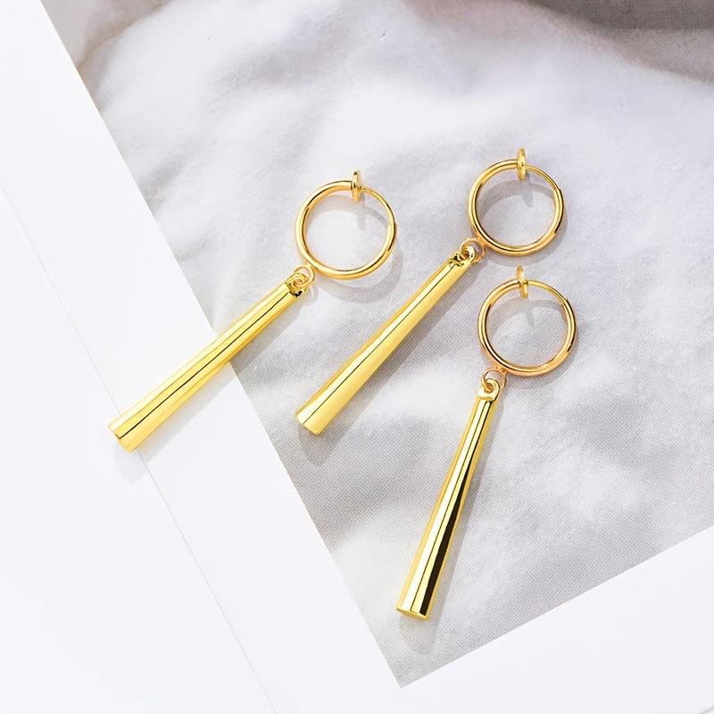 3pcs Golden Anime Ear Clip Earrings for Girls Boys