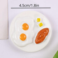 Resin Bread Cream Phone Case DIY Magnets Food Play Kitchen Accessories