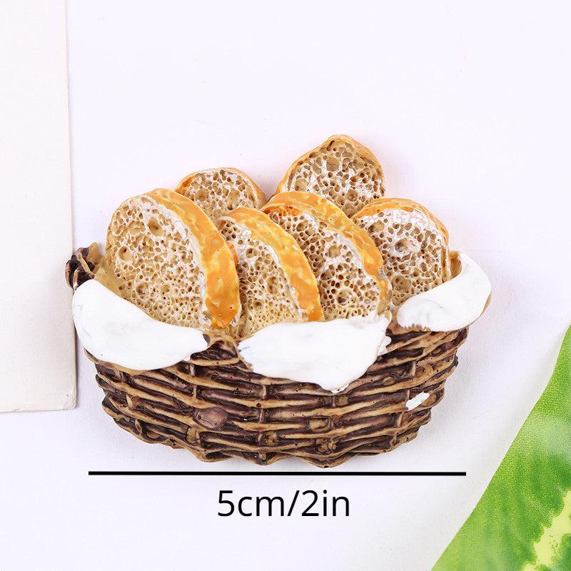 Resin Bread Cream Phone Case DIY Magnets Food Play Kitchen Accessories