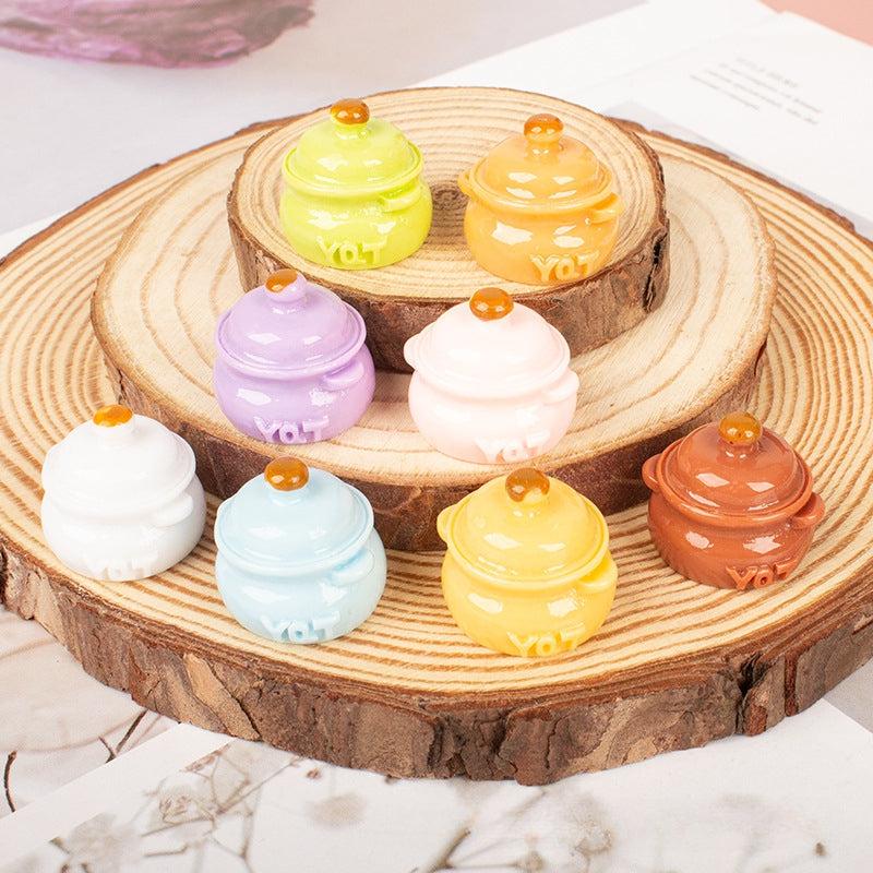 Dollhouse Small Cooker Resin Three dimensional Small Cooker Dollhouse Decoration