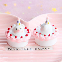 3D Pig Cream Cake Resin Simulation Eating Play Decoration
