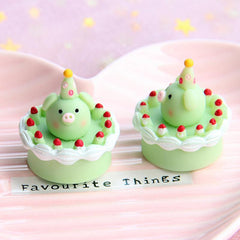 3D Pig Cream Cake Resin Simulation Eating Play Decoration