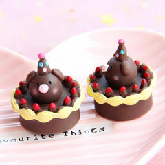 3D Pig Cream Cake Resin Simulation Eating Play Decoration