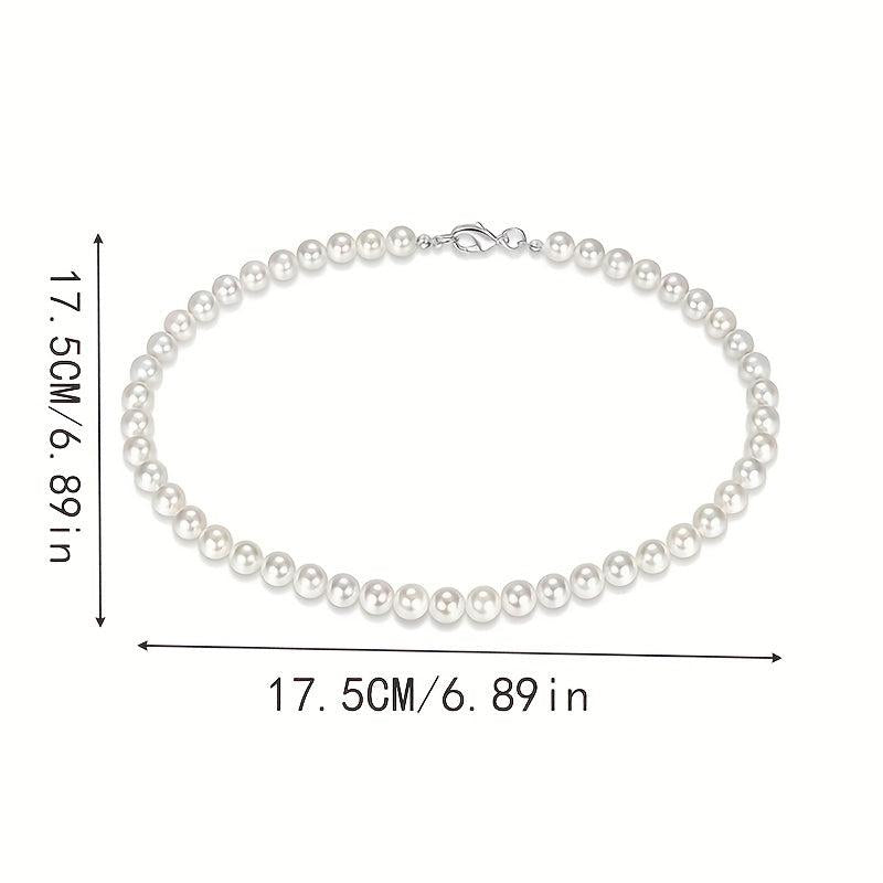 Men's Pearl Bead Necklace for Wedding Banquet