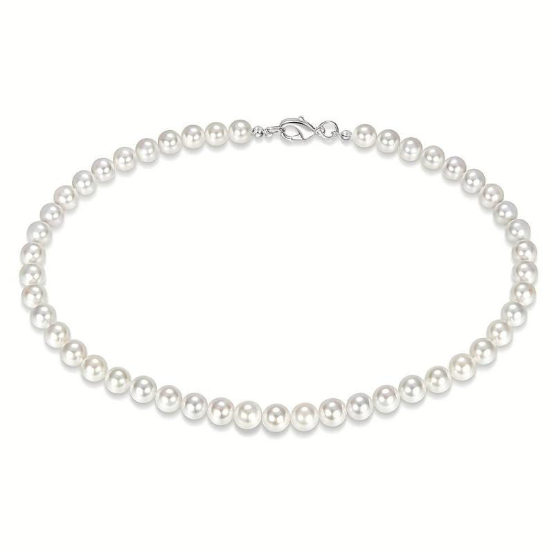Men's Pearl Bead Necklace for Wedding Banquet