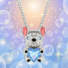 Heart Dog Pendant Necklace - Ideal Gift for Her