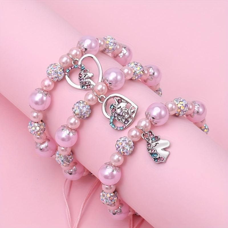 Unicorn Girl Unicorn Woven Bracelet Girls Jewelry Unicorn Birthday