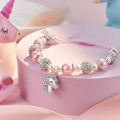 Unicorn Girl Unicorn Woven Bracelet Girls Jewelry Unicorn Birthday