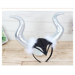 Devil Horn Head Buckle Hair Hoop Halloween Party Props Headwear