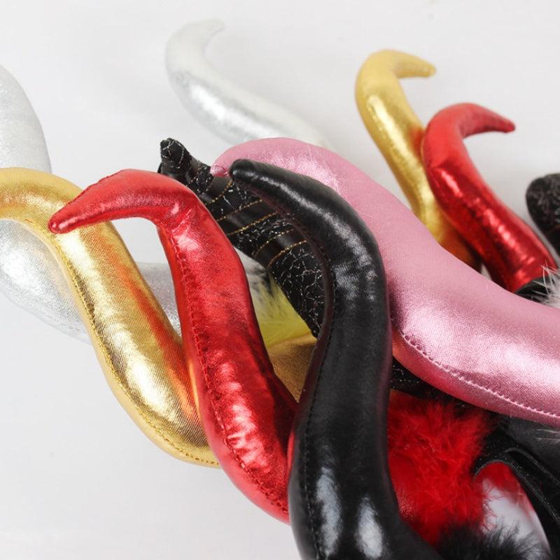 Devil Horn Head Buckle Hair Hoop Halloween Party Props Headwear