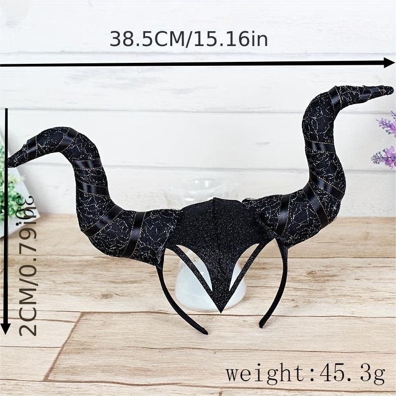 Devil Horn Head Buckle Hair Hoop Halloween Party Props Headwear