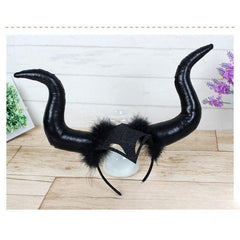Devil Horn Head Buckle Hair Hoop Halloween Party Props Headwear