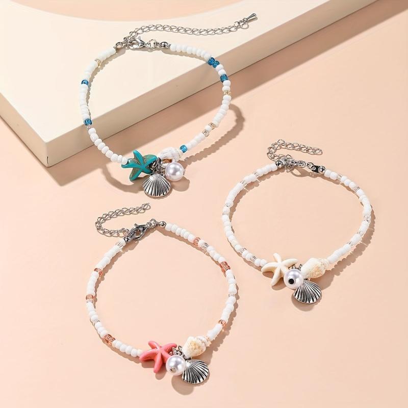 Boho Starfish Bracelet for Beach Outfits