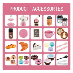 Pretend Tea Party Set For Little Girls 38PCS Coffee Maker Set