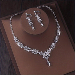 Bridal Jewelry Wedding Crown Rhinestone Set