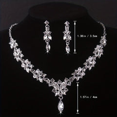 Bridal Jewelry Wedding Crown Rhinestone Set