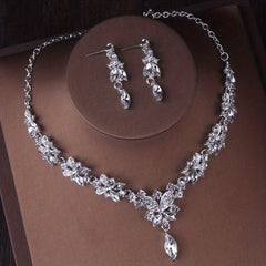 Bridal Jewelry Wedding Crown Rhinestone Set