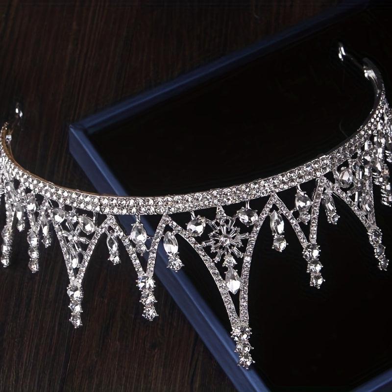 Bridal Jewelry Wedding Crown Rhinestone Set