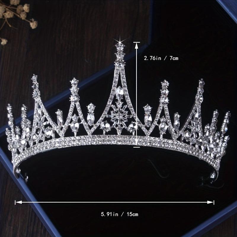 Bridal Jewelry Wedding Crown Rhinestone Set