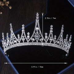 Bridal Jewelry Wedding Crown Rhinestone Set