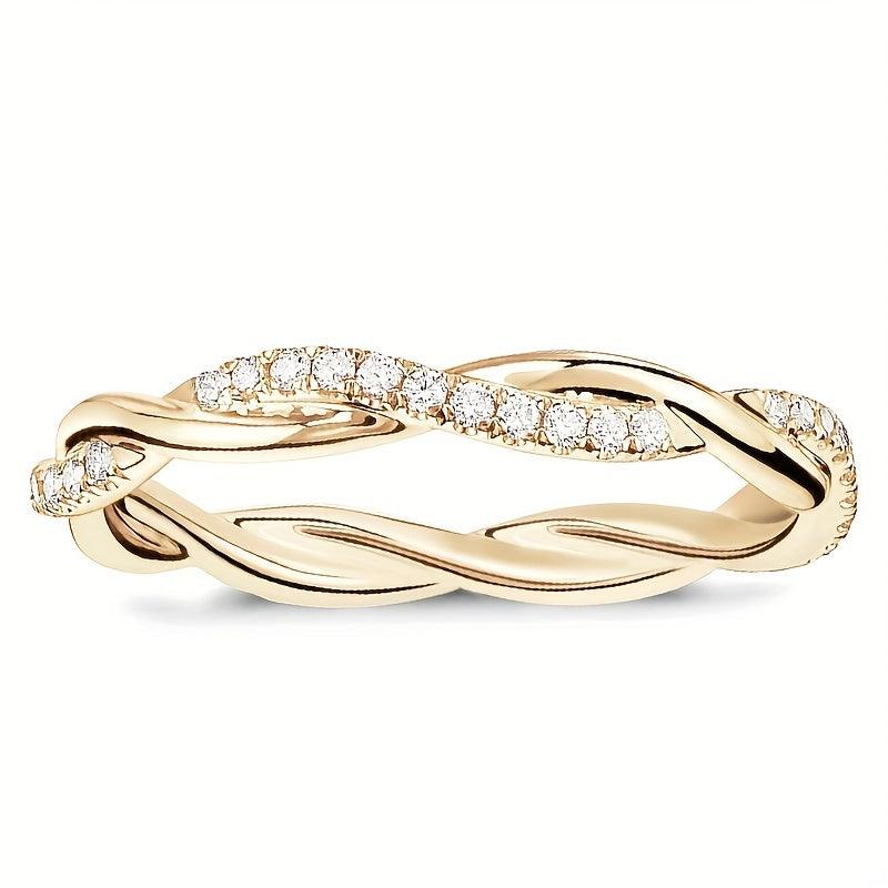Hot Accessories Fried Dough Twists Ring Twist Ring Finger Jewelry Gift