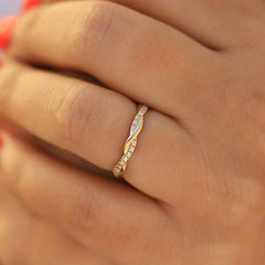Hot Accessories Fried Dough Twists Ring Twist Ring Finger Jewelry Gift